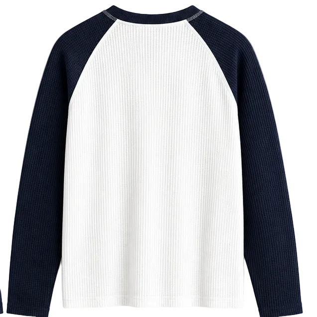 Waffle raglan Long sleeve