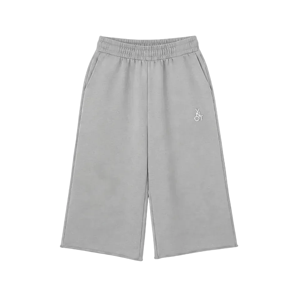 Wide- leg cropped joggers